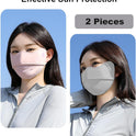 2Pcs UV Face Mask, Sun Masks for Women, Cooling Breathable Face Cover