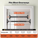 Sportneer Adjustable Pull Up Bar: 29.5"-37" Doorway Chin Up Bar, 440lb Capacity