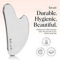 Kitsch Stainless Steel Gua Sha Facial Tool - Face Sculpting, Jawline Shaper, Lymphatic Drainage