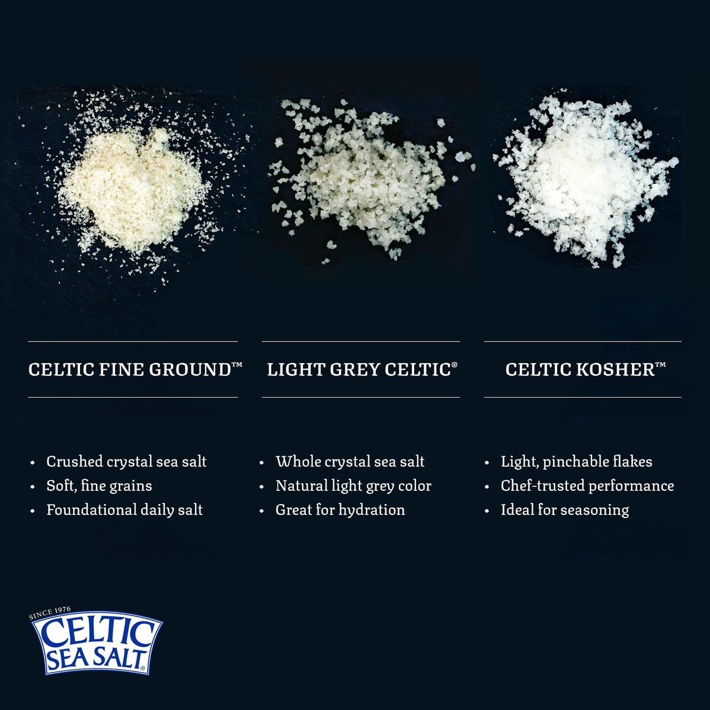 Celtic Sea Salt, Light Grey Mineral Sea Salt, 1 Pound Resealable Bag Unrefined Hydration, Hand-Harvested, Vital Minerals, Family Founded Since 1976