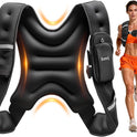Renoj Weighted Vest for Fitness: 6lb-20lb Fixed Weights, Reflective Strips, Storage Pocket