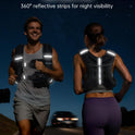 Renoj Weighted Vest for Fitness: 6lb-20lb Fixed Weights, Reflective Strips, Storage Pocket