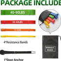 Resistance Bands Set for Working Out, Pull Up Assist, Exercise Bands for Women and Men