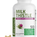 Bronson Milk Thistle Silymarin Marianum & Dandelion Extract Liver Health Support, Antioxidant Support, Detox, 120 Capsules