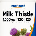 Nutricost Milk Thistle Extract 240 Capsules for 240 Servings Per Bottle - Vegan, GMO Free and Gluten Free