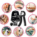 FitBeast Grip Strengthener Kit - 5 Adjustable Resistance Hand Grips for Forearm Workout