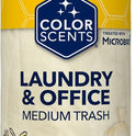 Color Scents Medium Trash Bags - 8 Gallon, 40 Bags (1 Pack of 40 Bags) Twist Tie - Cream Color Bag in Vanilla Flower Scent with Microban