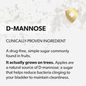 AZO D Mannose Urinary Tract Health, Cleanse, Flush & Protect The Urinary Tract, No.1 Pharmacist Recommended Brand, Clinical Strength, Non-GMO, 120 Count
