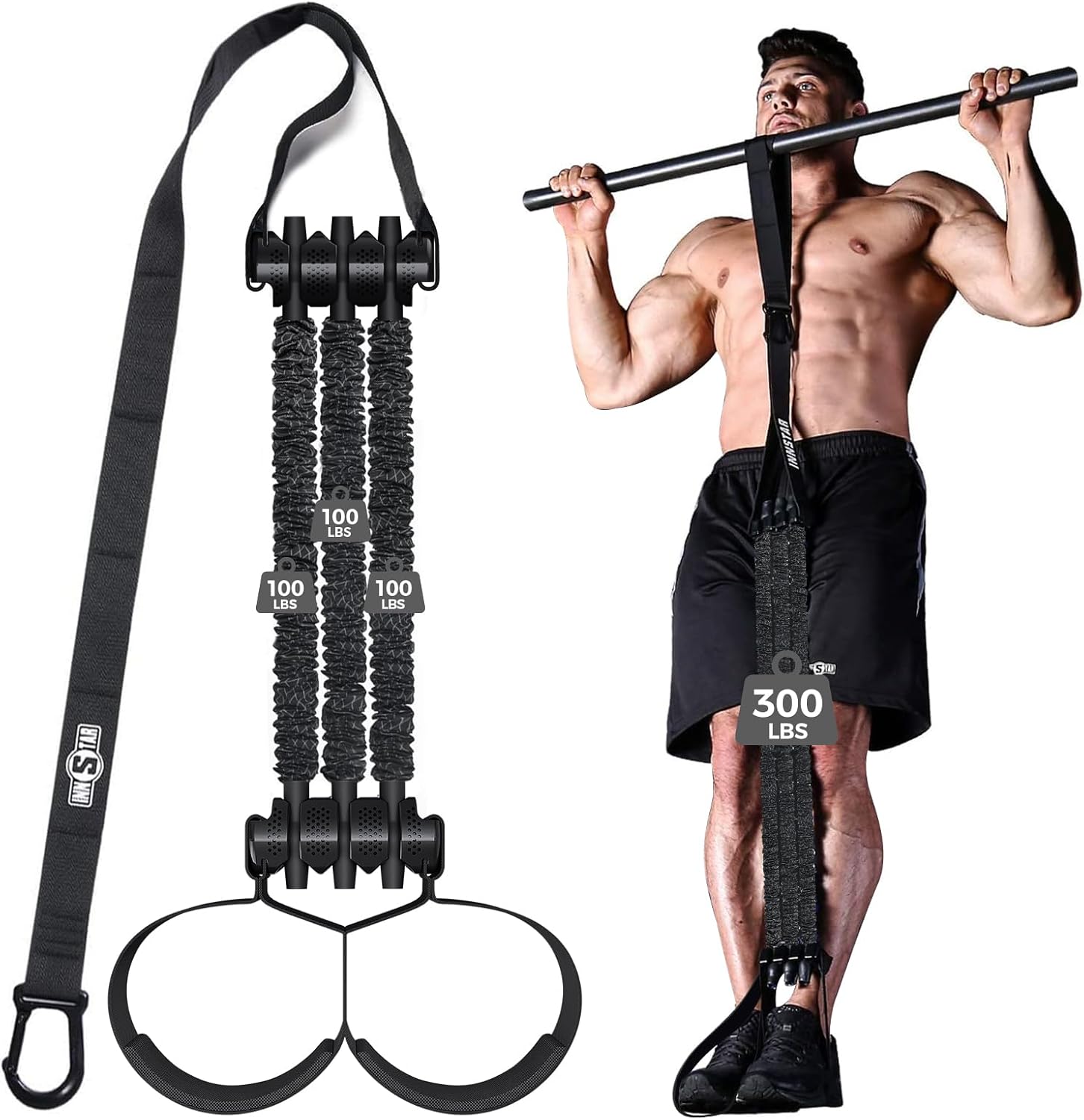 Innstar Heavy Duty Resistance Band for Pull Up Assist with Adjustable Resistance
