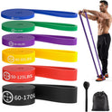 Exercise Bands Set of 6 Resistance Bands for Home Workout