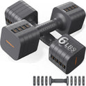 FEIERDUN DB3 5-in-1 Adjustable Dumbbell Set of 2 for Women and Men