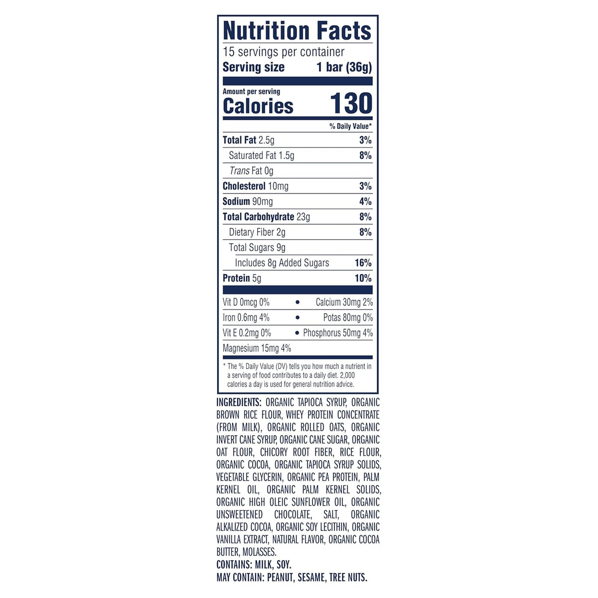 Zbar Protein - Chocolate Chip - Crispy Snack Bars - Made with Organic Oats - Non-GMO - 5g Protein - Gluten Free Protein Bars (15 Pack)