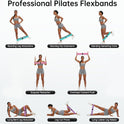 Renoj 3-Set Resistance Bands for Pilates, Yoga, Home Gym