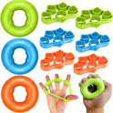 FitBeast Grip Strength Trainer - 9-Piece Hand Rehab Kit for Wrist, Finger & Forearm