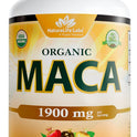 NaturaLife Labs Organic Maca Root – Black, Red & Yellow – 1900 mg per Serving – 150 Capsules – Gelatinized Peruvian Maca – Non-GMO, Gluten-Free, Vegan