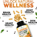 Turmeric Curcumin Supplement - 2400mg Organic Turmeric Per Serving