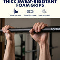 Squatz Adjustable Doorway Pull-Up Bar with Level and Locking Mechanism