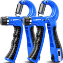 Hand Grip Strengthener 2 Pack - Adjustable Resistance 10-130 lbs, Forearm Exerciser for Muscle Building & Injury Recovery