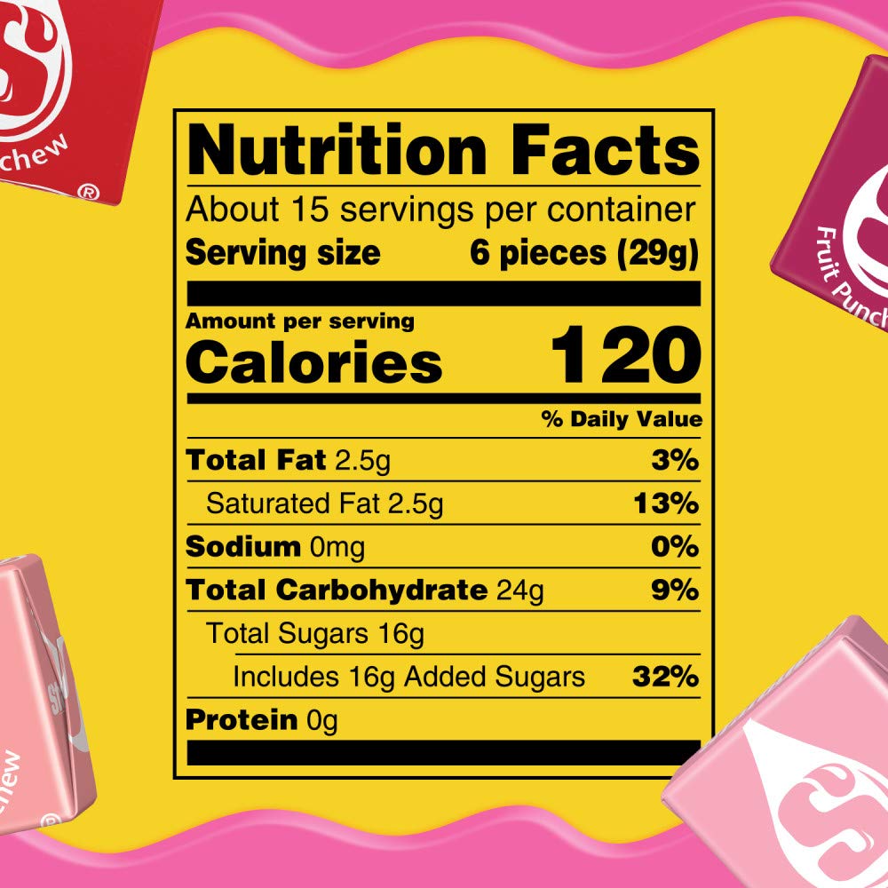 STARBURST FaveREDS Fruit Chews Candy, Chewy Candy, 15.6 oz Sharing Size Bag