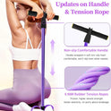Pedal Resistance Bands with Handles, 6-Tube Tension Training for Full-Body Workout