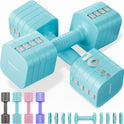 FEIERDUN DB3 Adjustable Dumbbell Set of 2, 5-in-1 Hand Weights for Women and Men