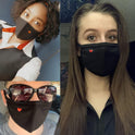 Comfso Cotton Cloth Heart Face Masks with Adjustable Nose Bridge