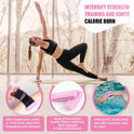 Adjustable Wrist & Ankle Weights Set for Women - Silicone Waterproof 1 lb/2.2 lbs Pair