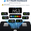 GE Smart Bathroom Scales with 14 Body Composition Metrics, 400 lbs, Black