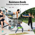Resistance Bands Set with 5 Levels, Multi-Colored for Fitness