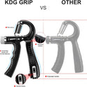 Hand Grip Strengthener 2 Pack - Adjustable Resistance 10-130 lbs, Forearm Exerciser for Muscle Building & Injury Recovery