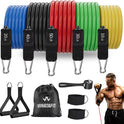 WHATAFIT Resistance Bands with Handles and 5 Adjustable Levels