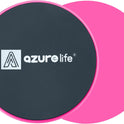 AZURELIFE Dual-Sided Exercise Core Sliders for Carpet & Hardwood