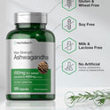 Horbäach Ashwagandha Supplement Max Strength 120 Capsules Non-GMO Gluten Free