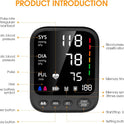 Invaxe Automatic Upper Arm Blood Pressure Monitor with Large Cuff and Backlit Screen