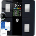 GE Smart Bathroom Scales with 14 Body Composition Metrics, 400 lbs, Black