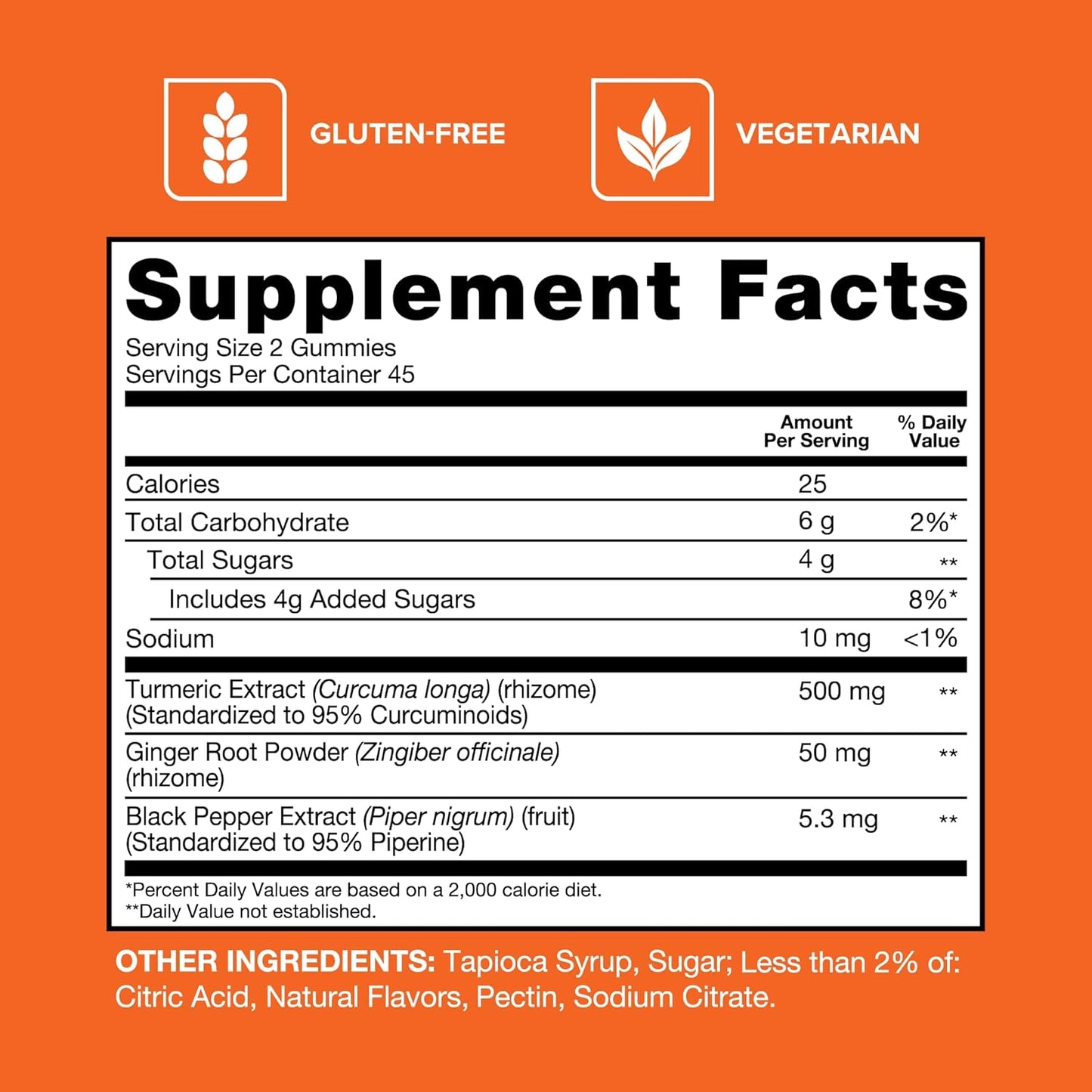 Qunol Turmeric and Ginger with Black Pepper Gummies 90ct