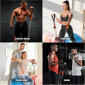 Resistance Bands with Handles, 175lb Exercise Bands for Fitness