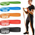 SUNPOW Pull Up Assistance Bands, Set of 5 Heavy Duty Resistance Bands