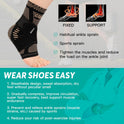 INDEEMAX Copper Infused Ankle Brace for Women and Men, Ankle Compression Sleeve Support