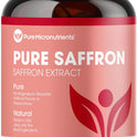 Saffron Supplements - 100% Pure Saffron Extract Capsules - Boost Energy & Mood, Support Eye & Heart Health