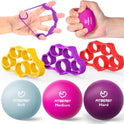FitBeast 6-Piece Grip Strength Trainer Kit for Hand Therapy & Rehab