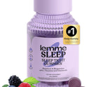 Lemme Sleep Gummies with 5mg Melatonin, Elderberry, Magnesium, L-Theanine, Chamomile and Lavender, Drug-Free Nighttime Sleep Aid, Gluten Free, Gelatin Free, Non GMO, Berry Flavored (60 Count)