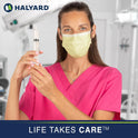 Halyard Fluidshield 1 Level 1 Yellow Disposable Procedure Mask