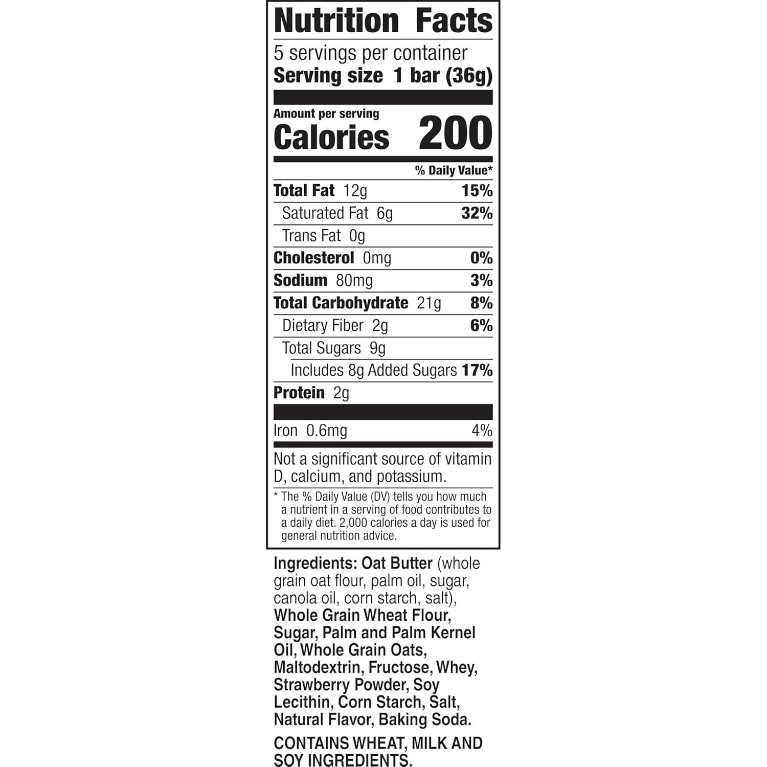 Nature Valley Crispy Creamy Wafer Bars, Strawberry, Whole Grain, 5 Bars, 6.5 oz