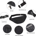 MAXTOP Large Crossbody Fanny Pack with 4-Zipper Pockets,Gifts for Enjoy Sports Festival Workout Traveling Running Casual Hands-Free Wallets Waist Pack Phone Bag Carrying All Phones