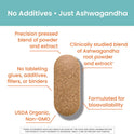 Himalaya Organic Ashwagandha Root, 2 Month Supply - Herbal Adrenal Support Supplements for Stress Relief and Energy Support - USDA Organic, Non-GMO, Vegan, Gluten Free, 670 mg, 60 Caplets