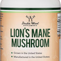 Organic Lions Mane Mushroom Capsules (120 Count), for Focus Support and Immune Health, Third Party Tested and Grown in The USA - by Double Wood