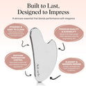Kitsch Stainless Steel Gua Sha Facial Tool - Face Sculpting, Jawline Shaper, Lymphatic Drainage