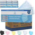 Litepak Premium Disposable Face Mask 500pcs 3ply Soft with Nose Wire