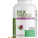 Bronson Milk Thistle Silymarin Marianum & Dandelion Extract Liver Health Support, Antioxidant Support, Detox, 120 Capsules